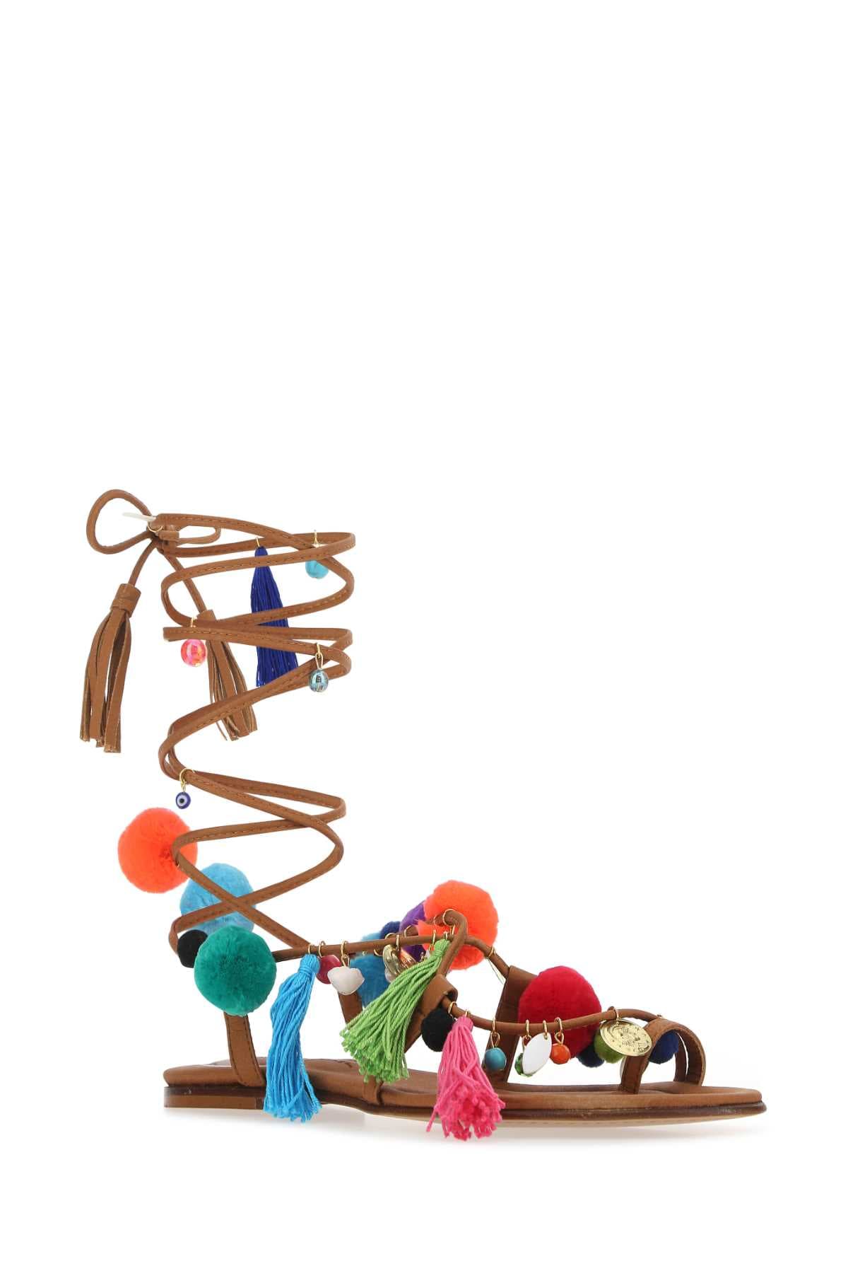 Embellished synthetic leather Matisse sandals - мініатюра 2