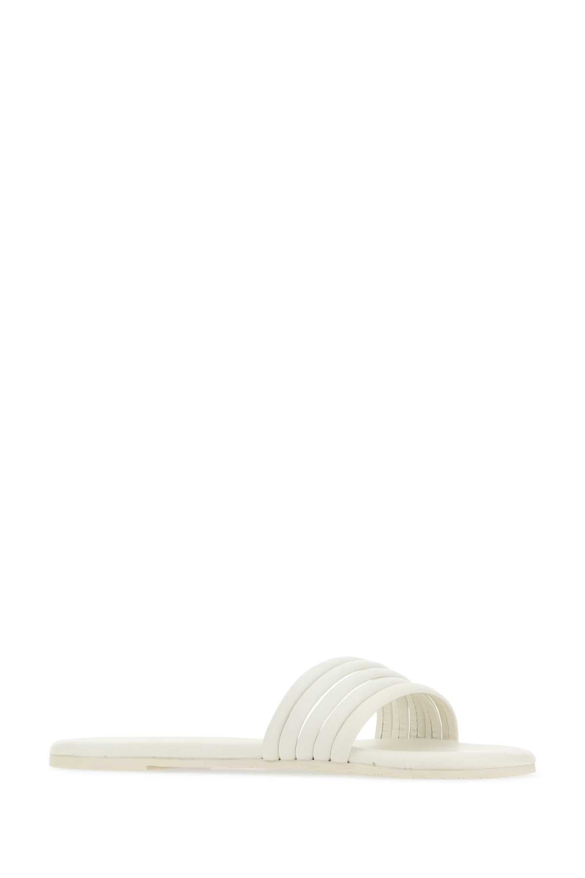 Chalk leather Serena slippers - мініатюра 2