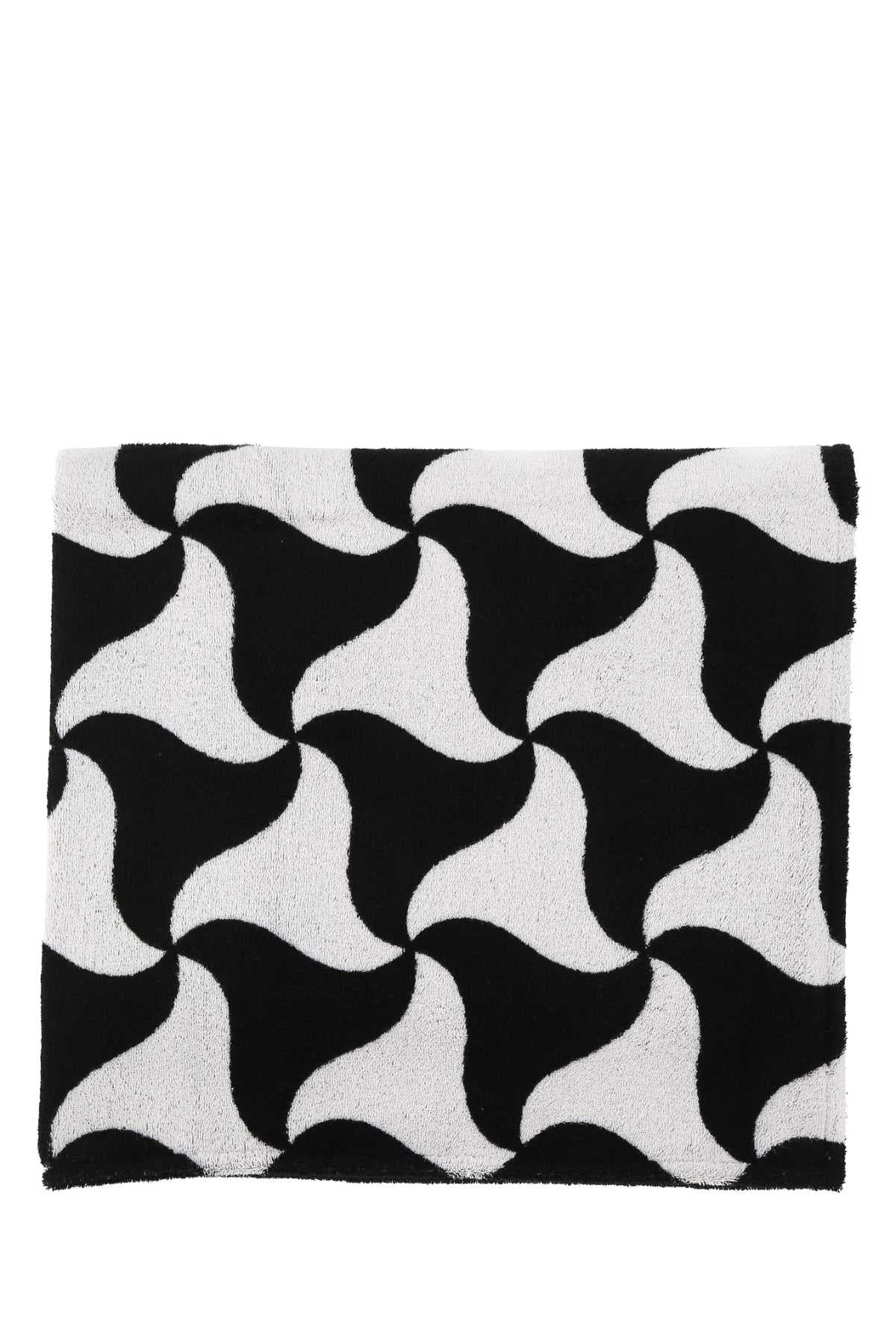 Embroidered terry beach towel