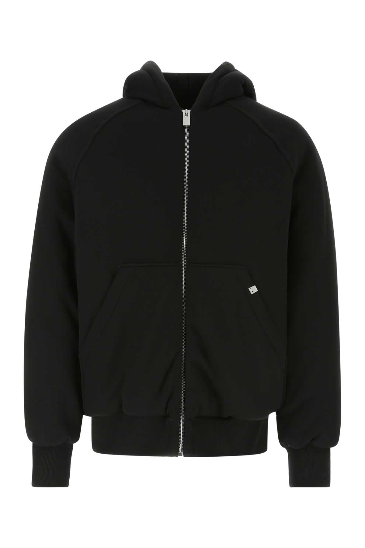 Black cotton padded jacket