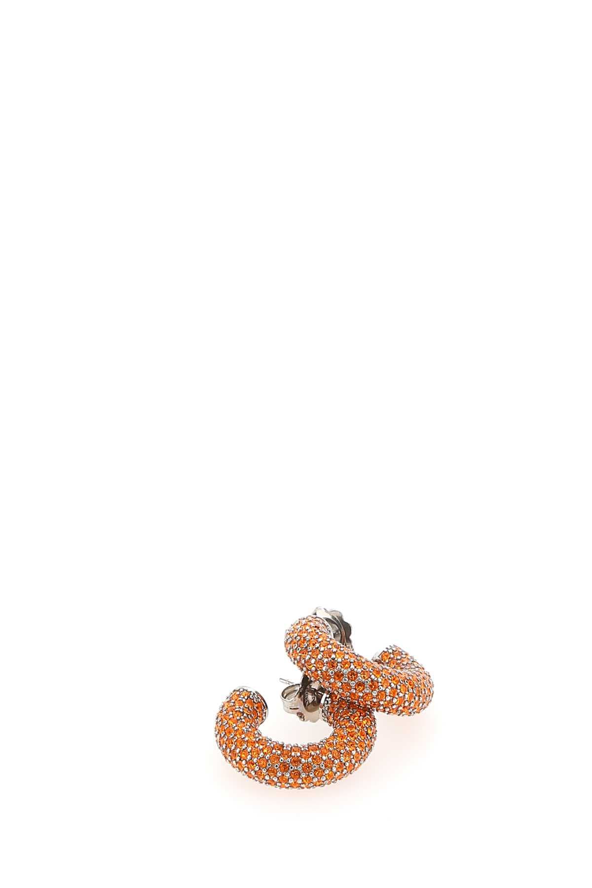 Embellished metal mini Cameron earrings - мініатюра 2