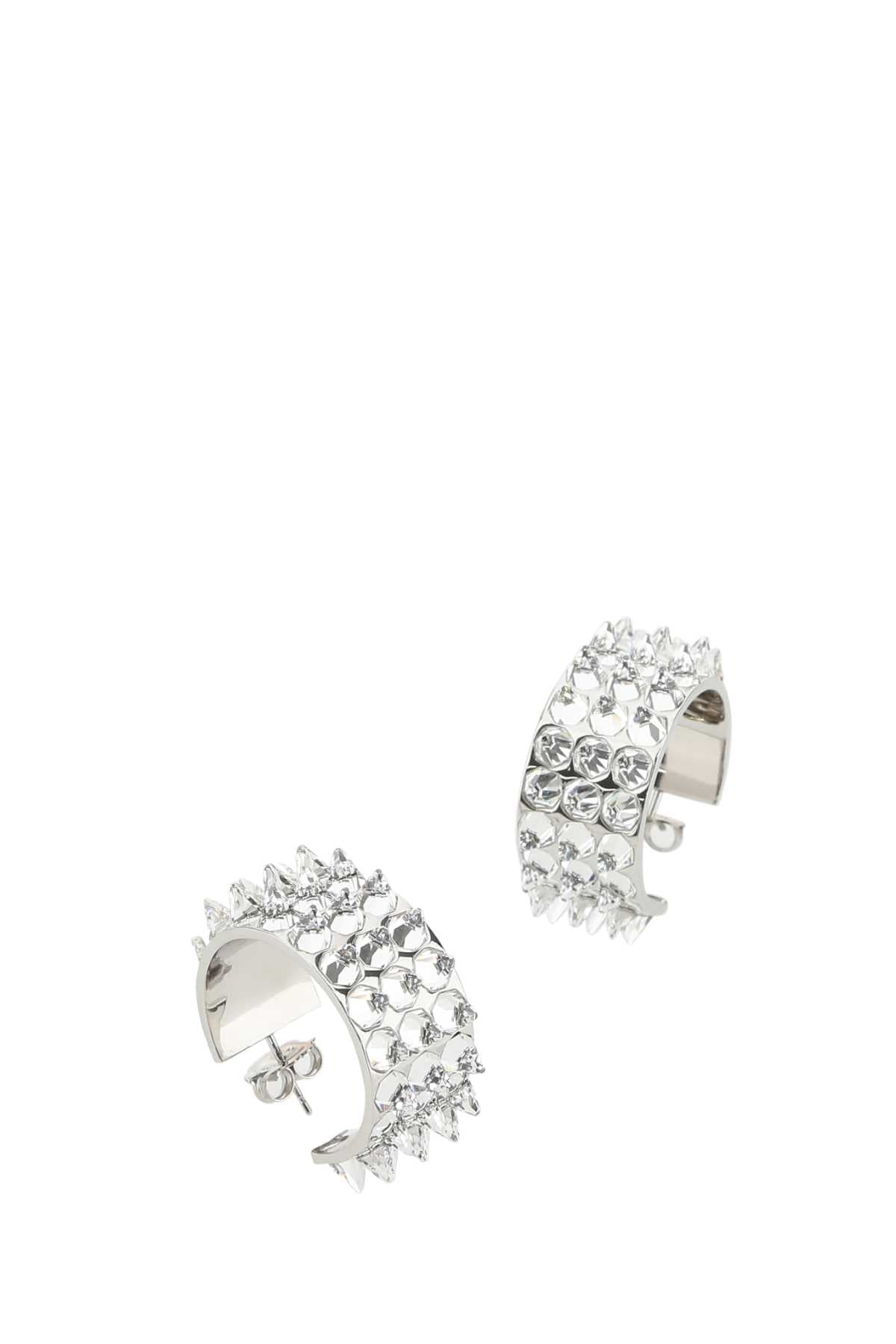 Embellished metal big Karma earrings - мініатюра 2