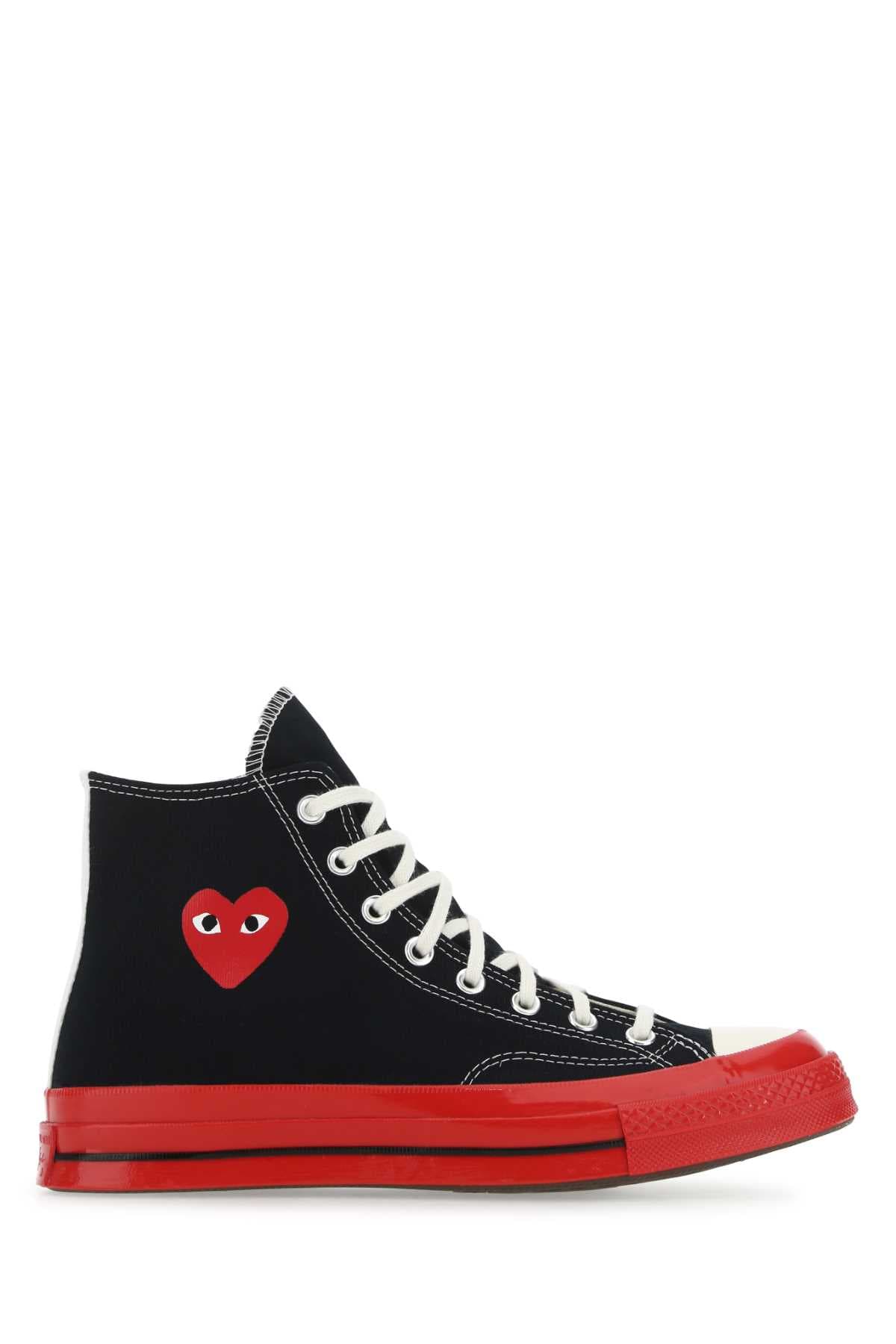 Black canvas Comme Des Garçons X Converse sneakers