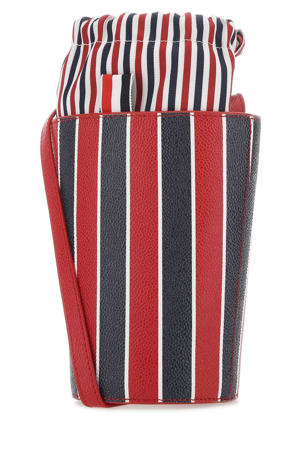 Printed leather mini bucket bag - мініатюра 2