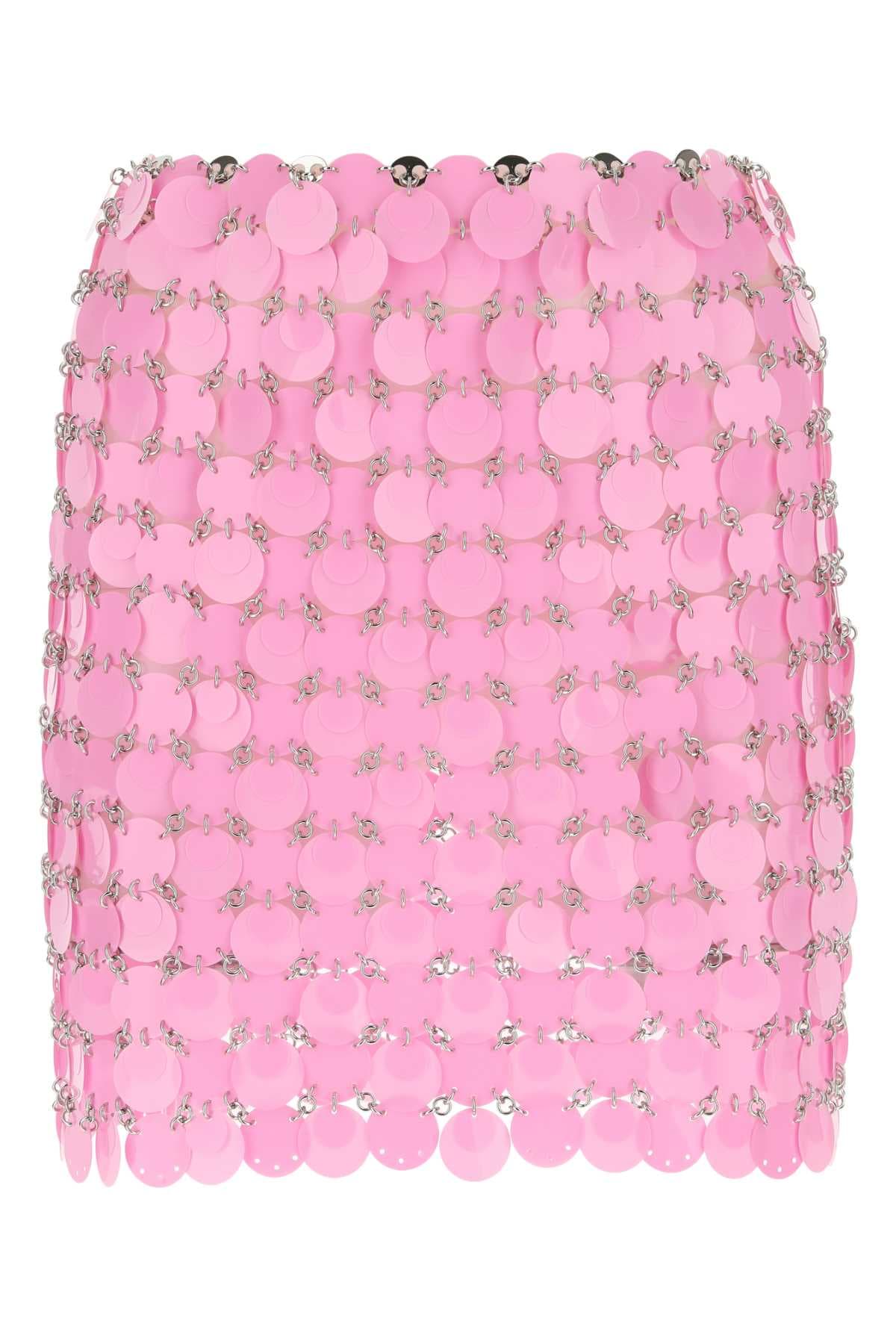 Pink maxi sequins mini skirt