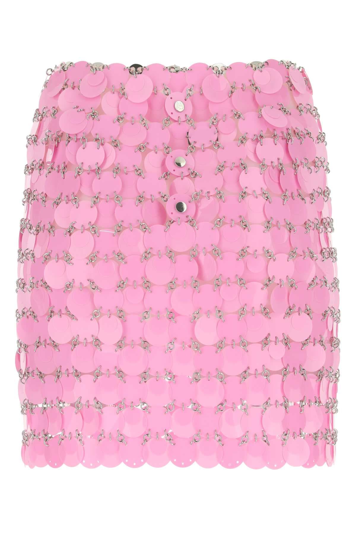 Pink maxi sequins mini skirt - мініатюра 2
