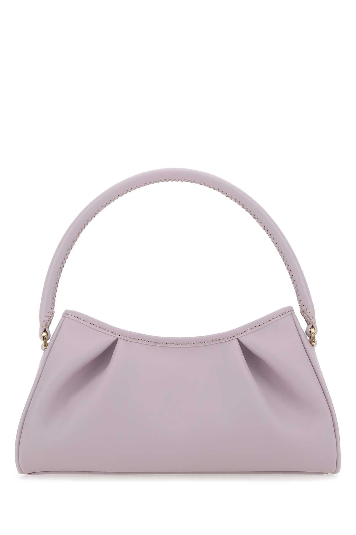 lilac leather Dimple Moon shoulder bag
