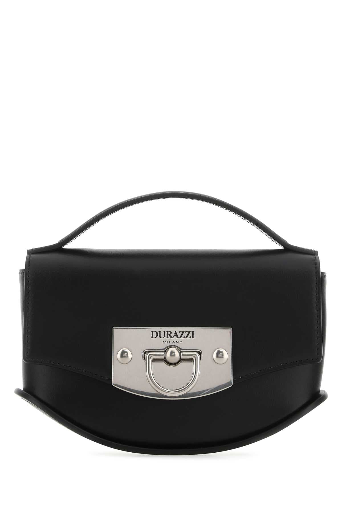 Black leather mini Swing handbag