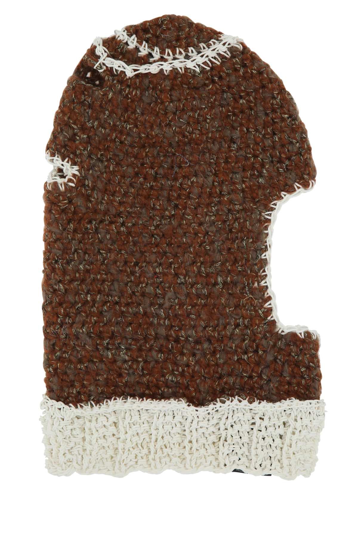 Multicolor regenerated yarns balaclava