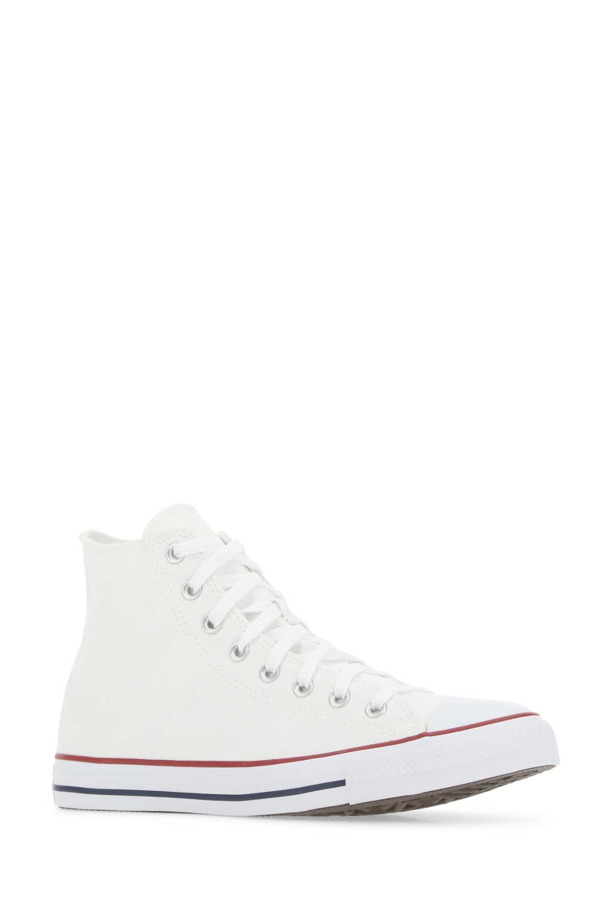 White canvas Chuck Taylor HI sneakers - мініатюра 2