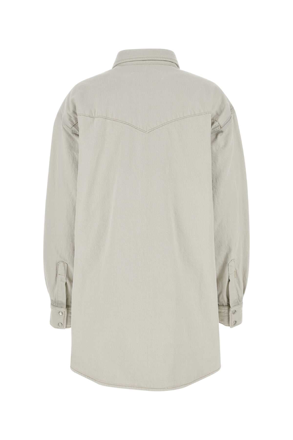 Chalk denim oversize shirt - мініатюра 2