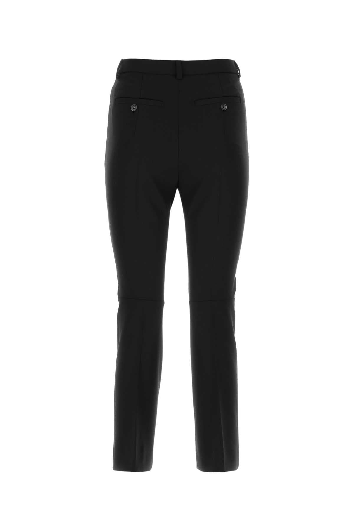 Black wool Navetta pant - мініатюра 2