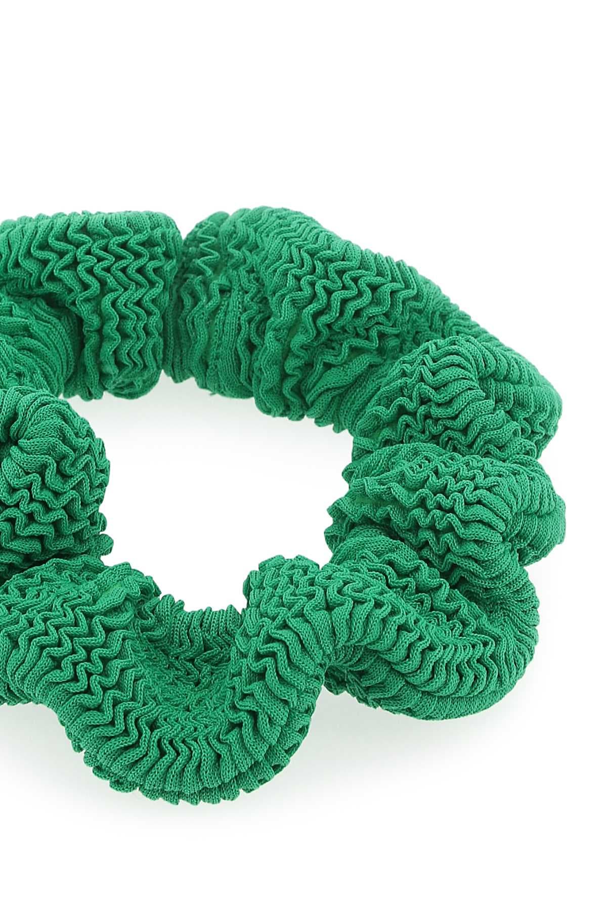 Grass green fabric scrunchie - мініатюра 2