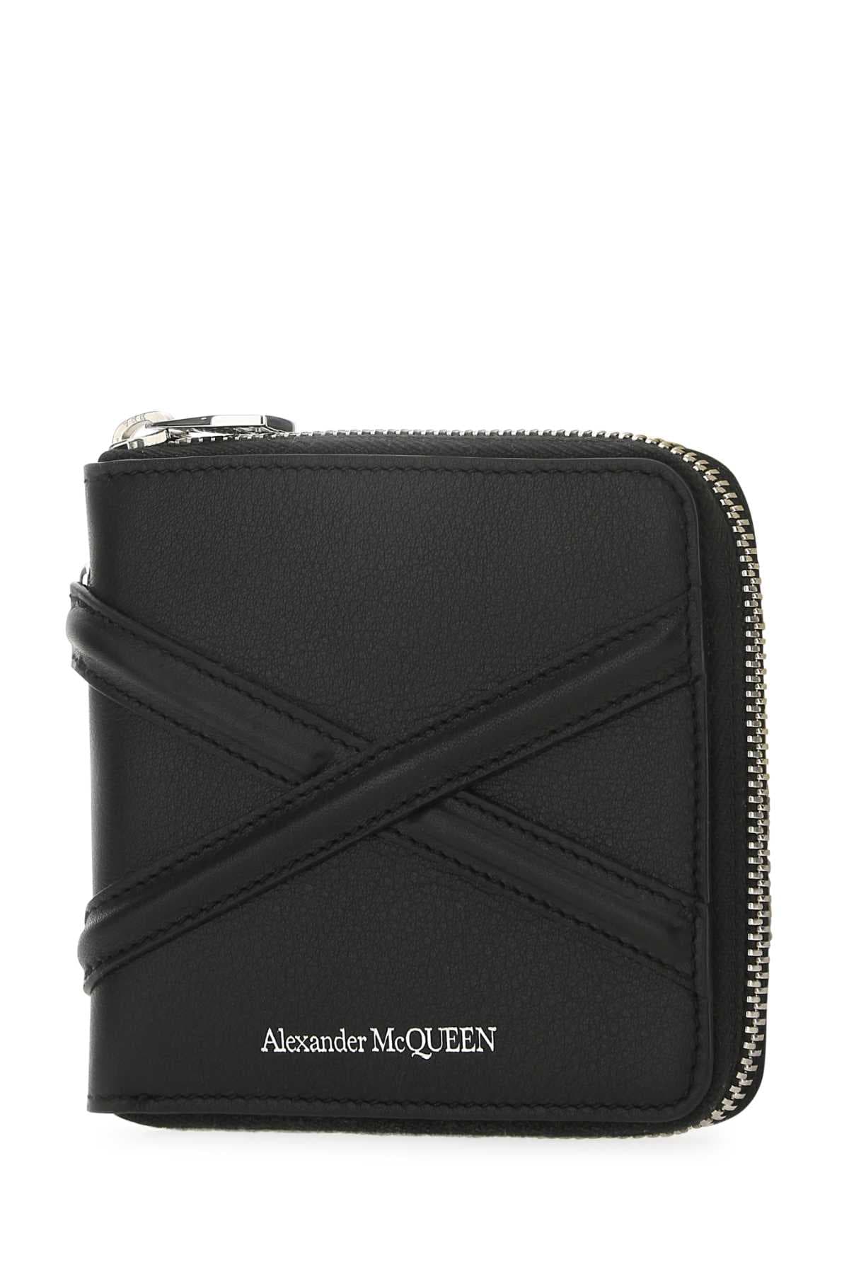Black leather wallet - мініатюра 2