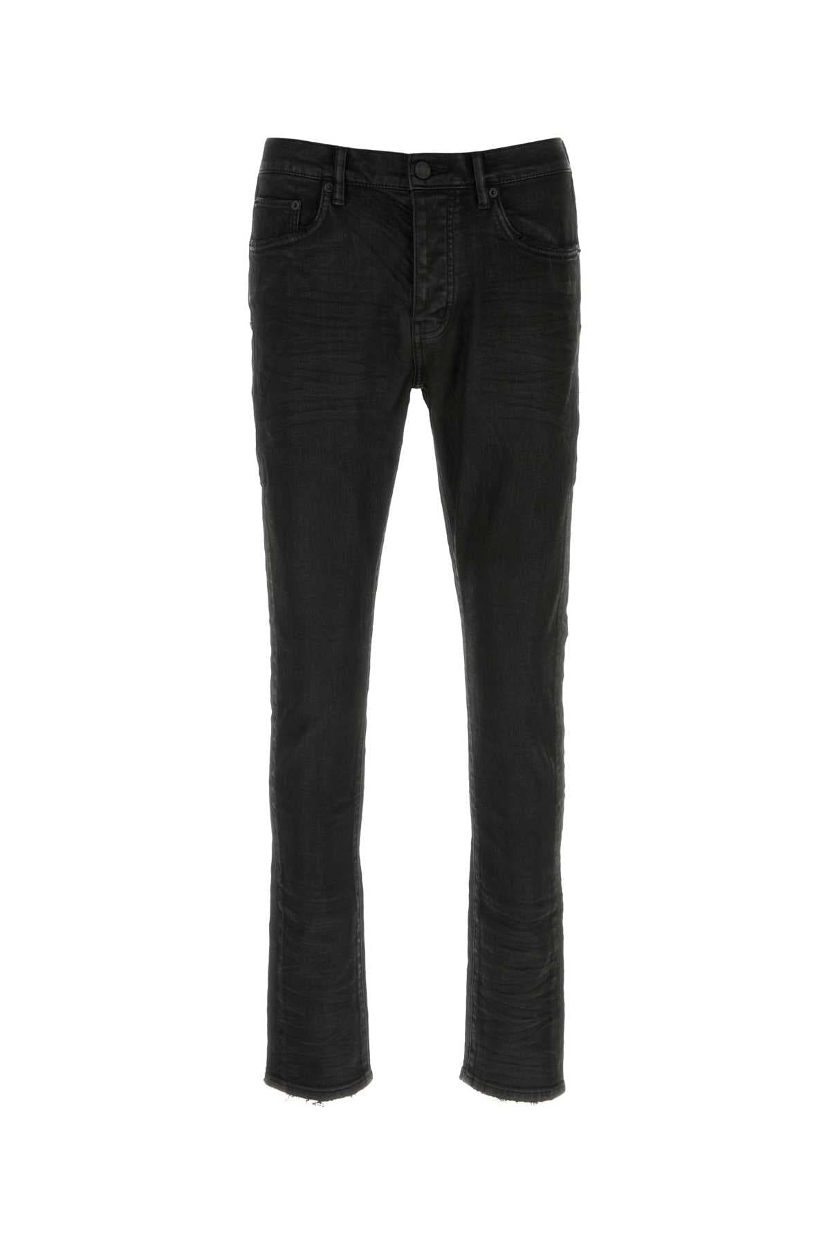 Black stretch denim jeans