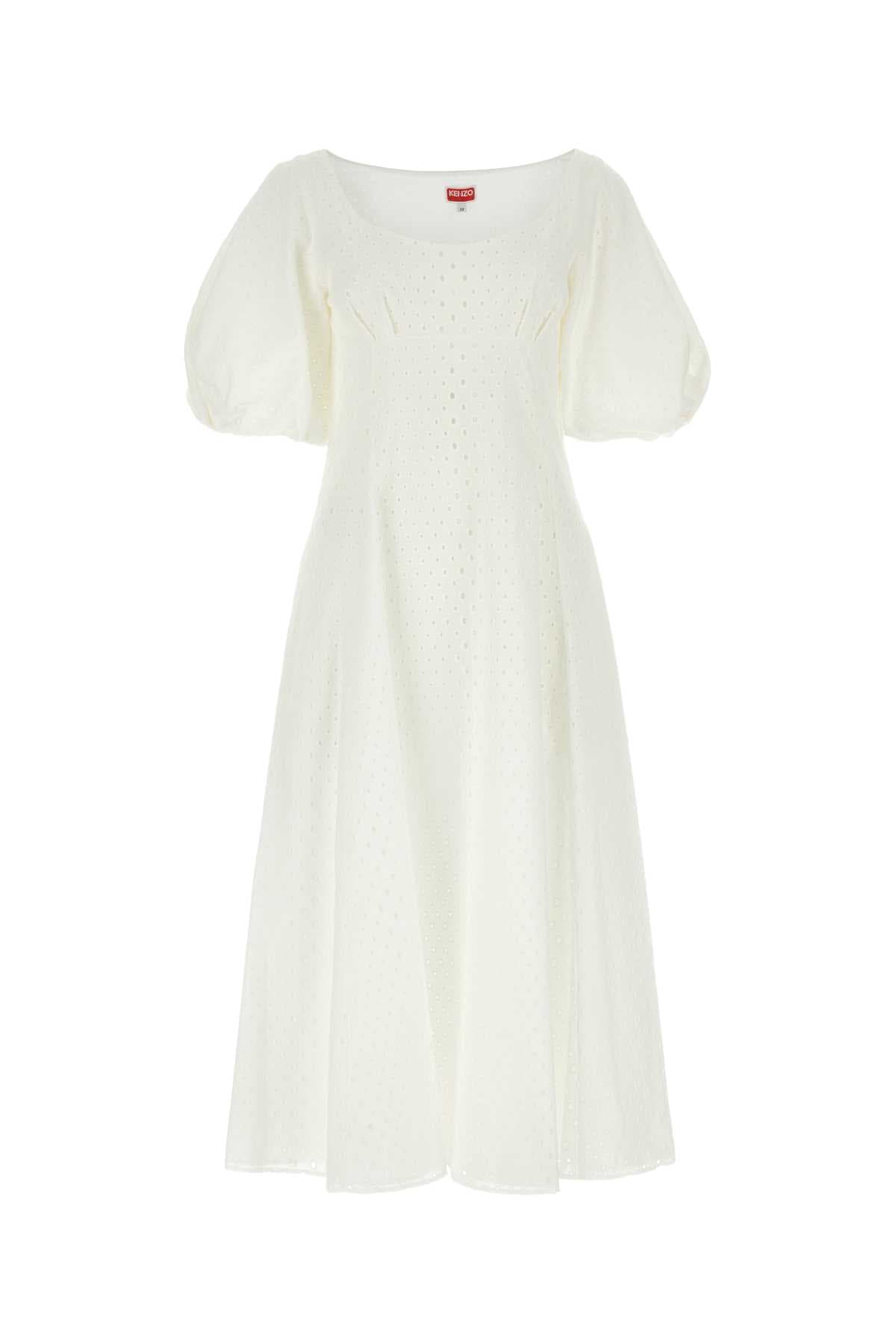 White broderie anglaise dress