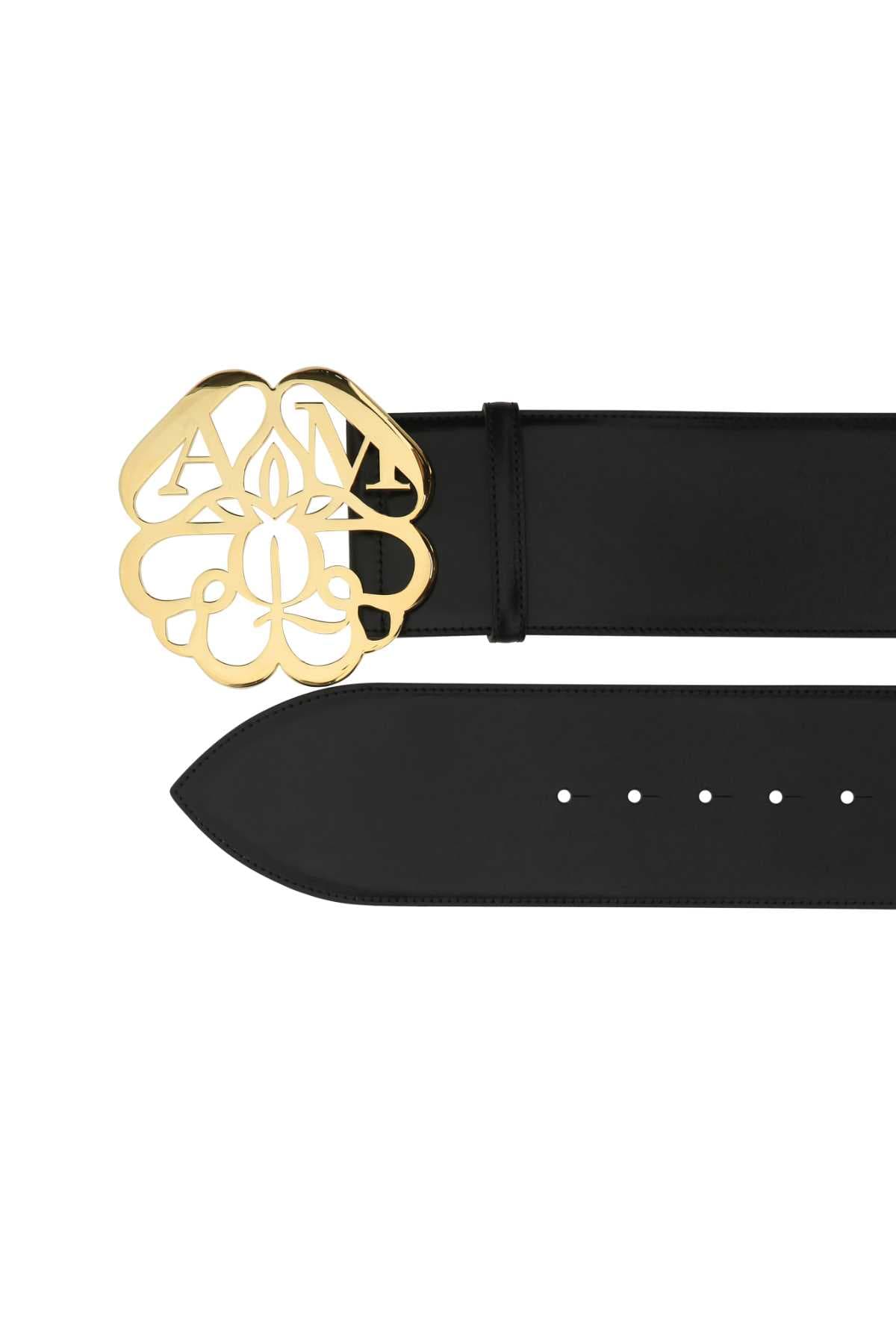 Black leather belt - мініатюра 2