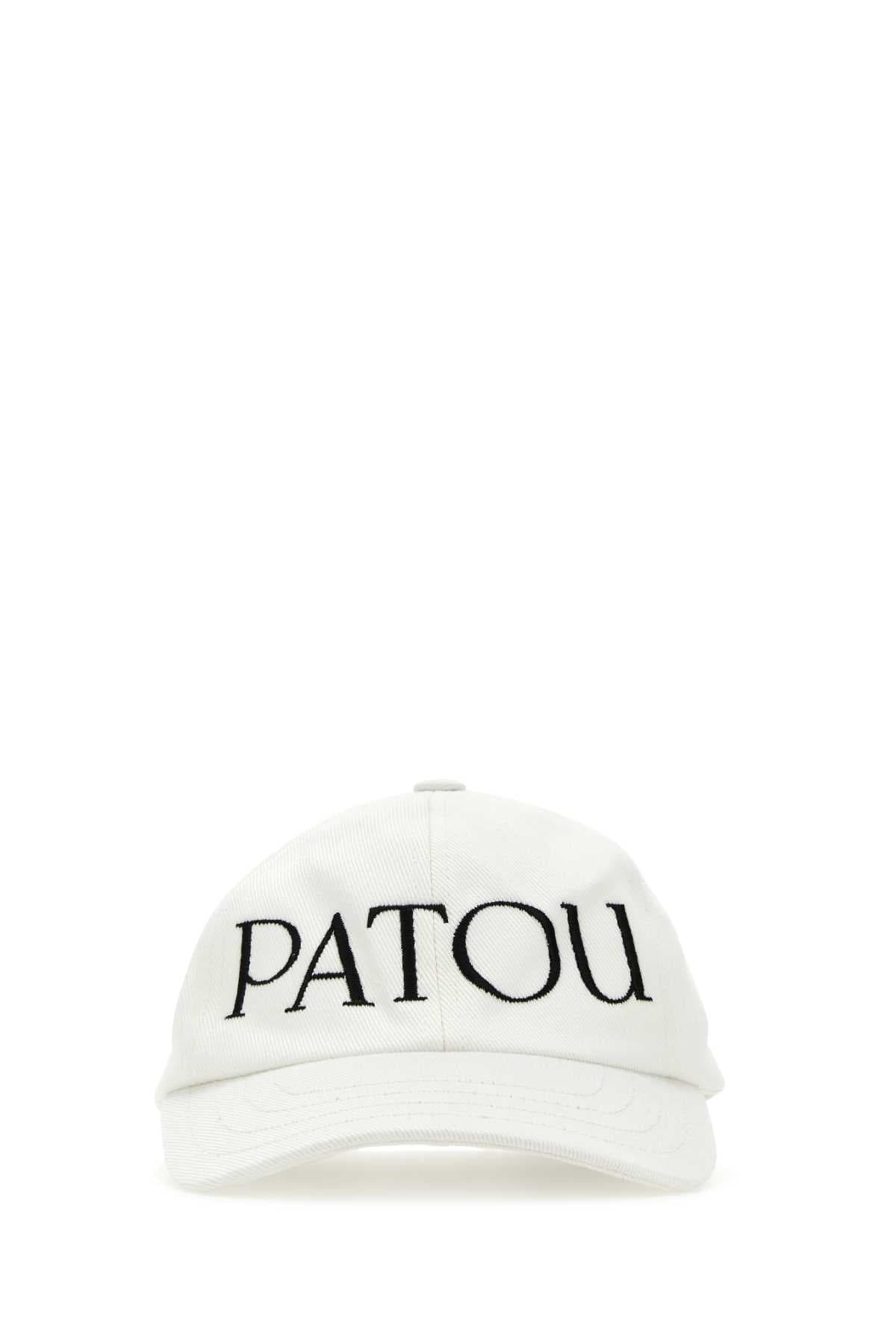 White cotton baseball cap