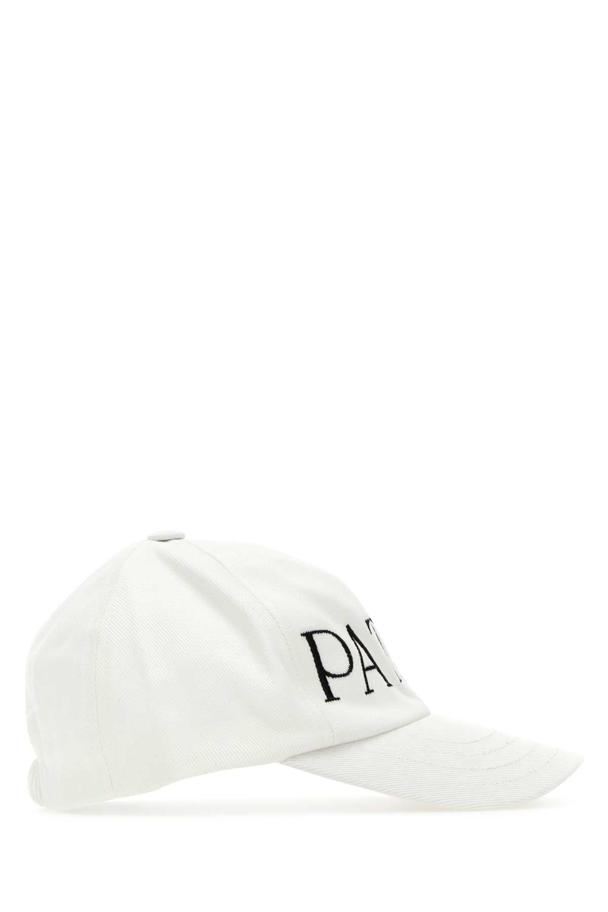 White cotton baseball cap - мініатюра 2