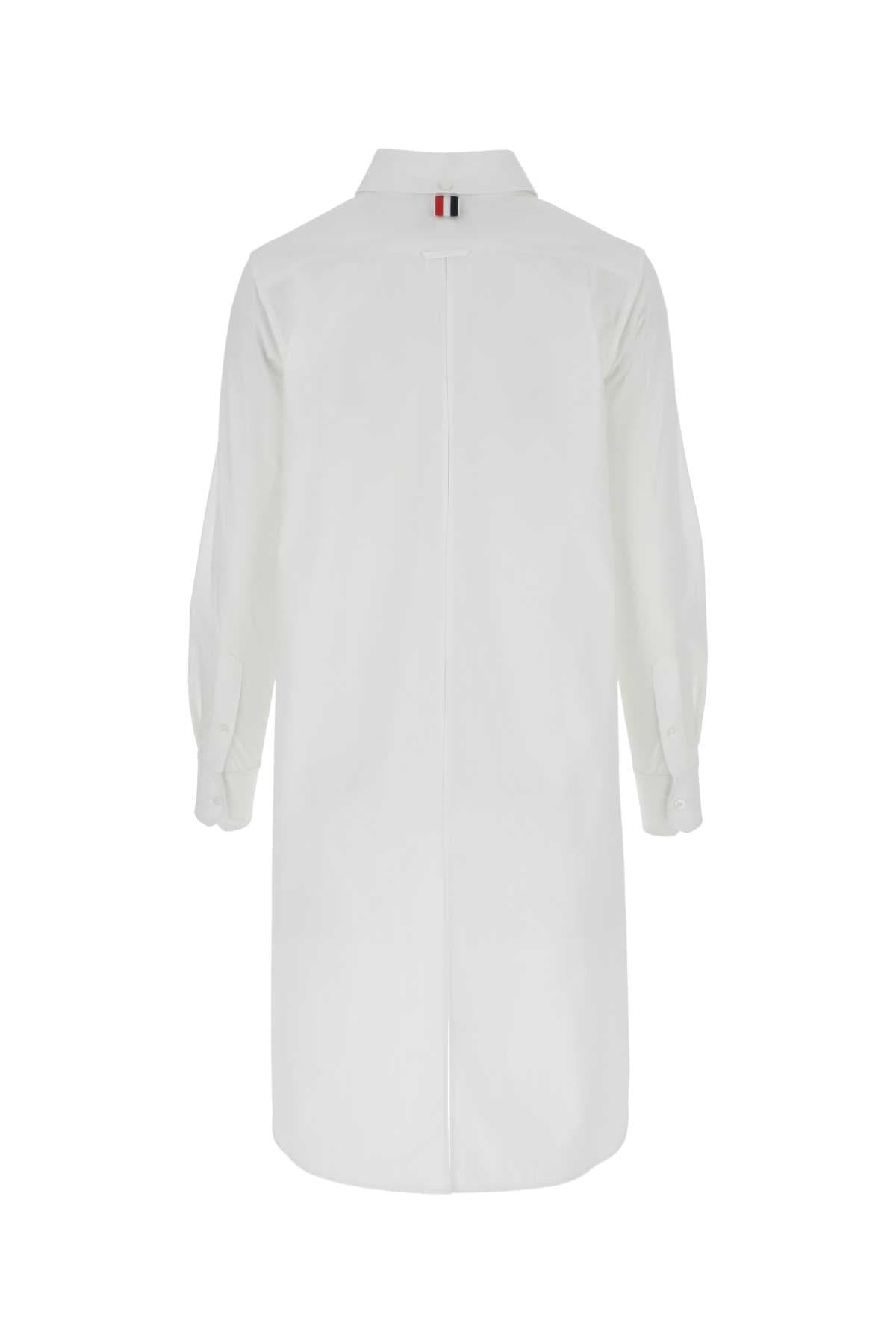 White poplin oversize shirt - мініатюра 2
