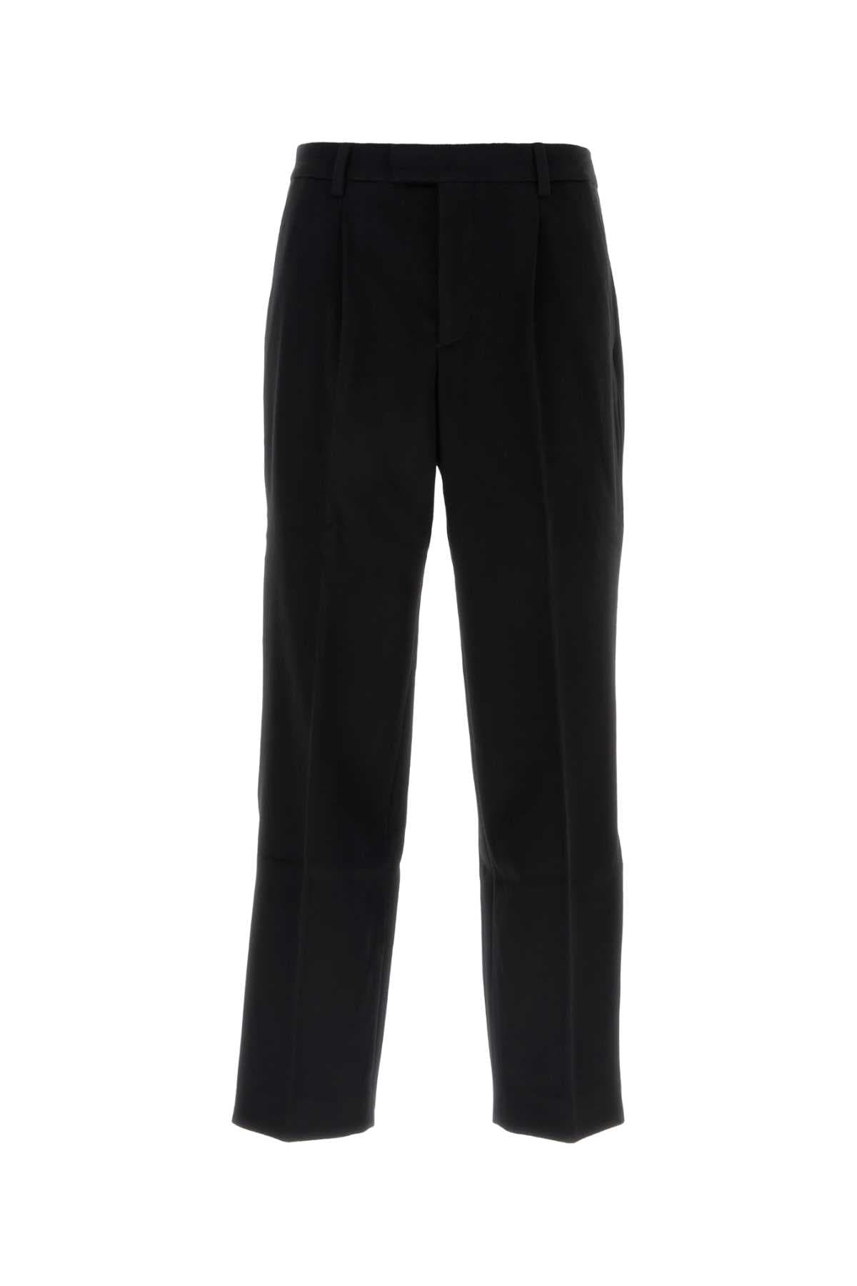 Black felt pant