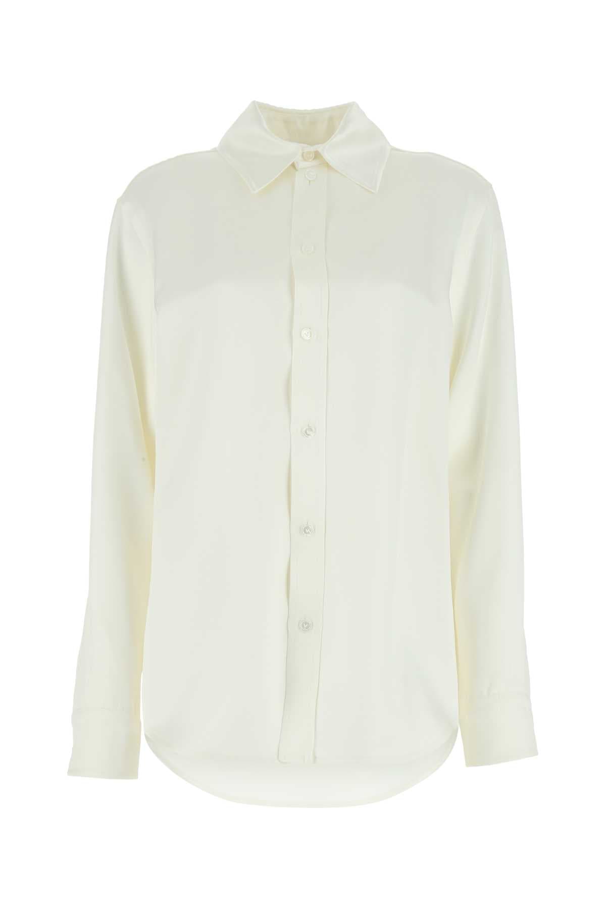 Ivory satin shirt