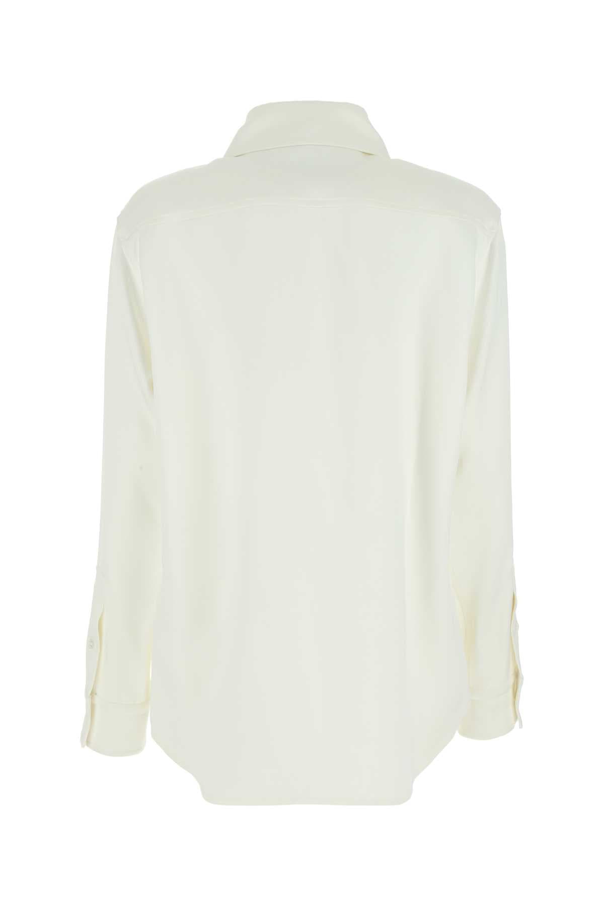 Ivory satin shirt - мініатюра 2