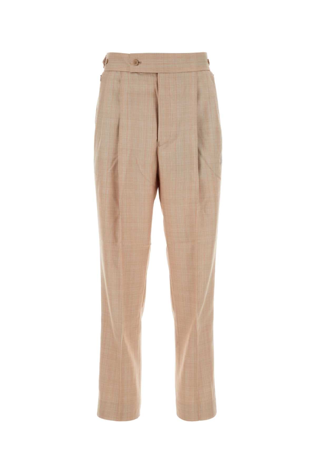 Embroidered polyester blend pant