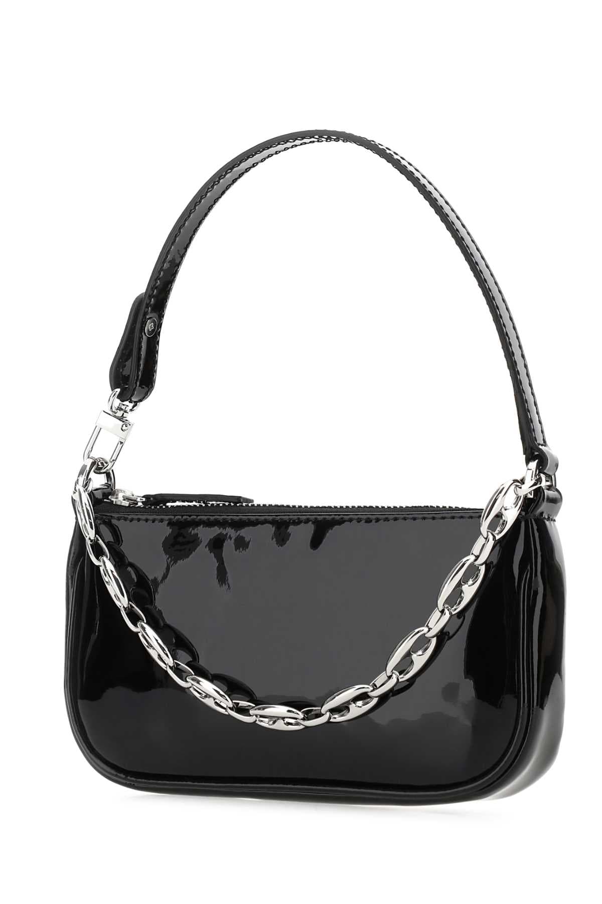 Black leather mini Rachel handbag - мініатюра 2