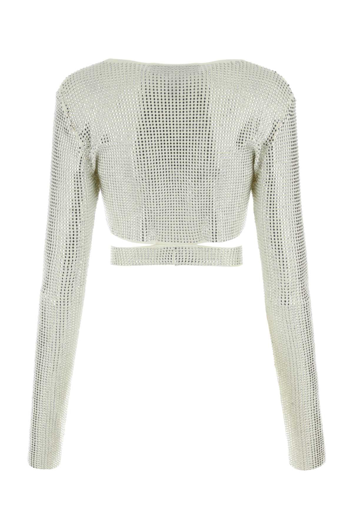 Embellished viscose blend top - мініатюра 2