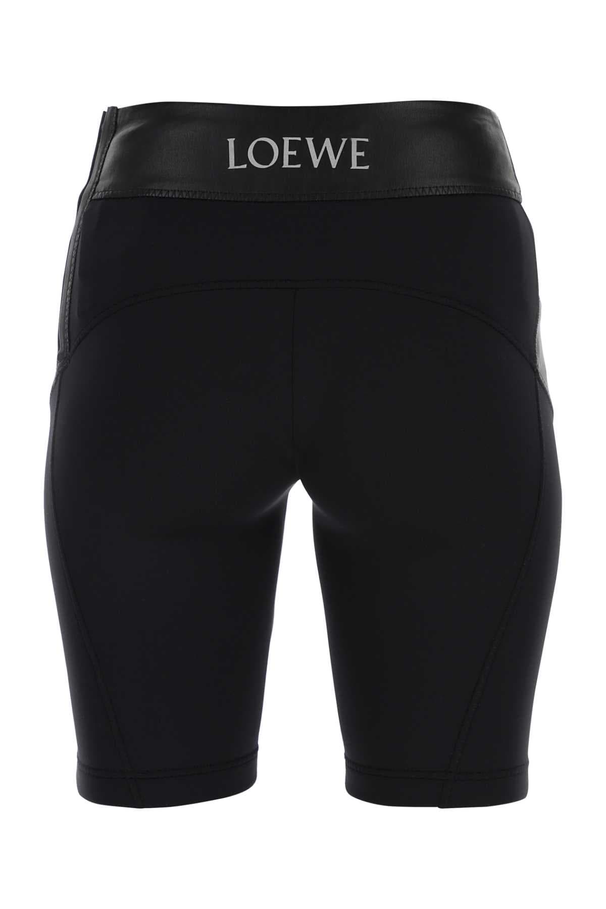 Black leather and fabric leggings - мініатюра 2