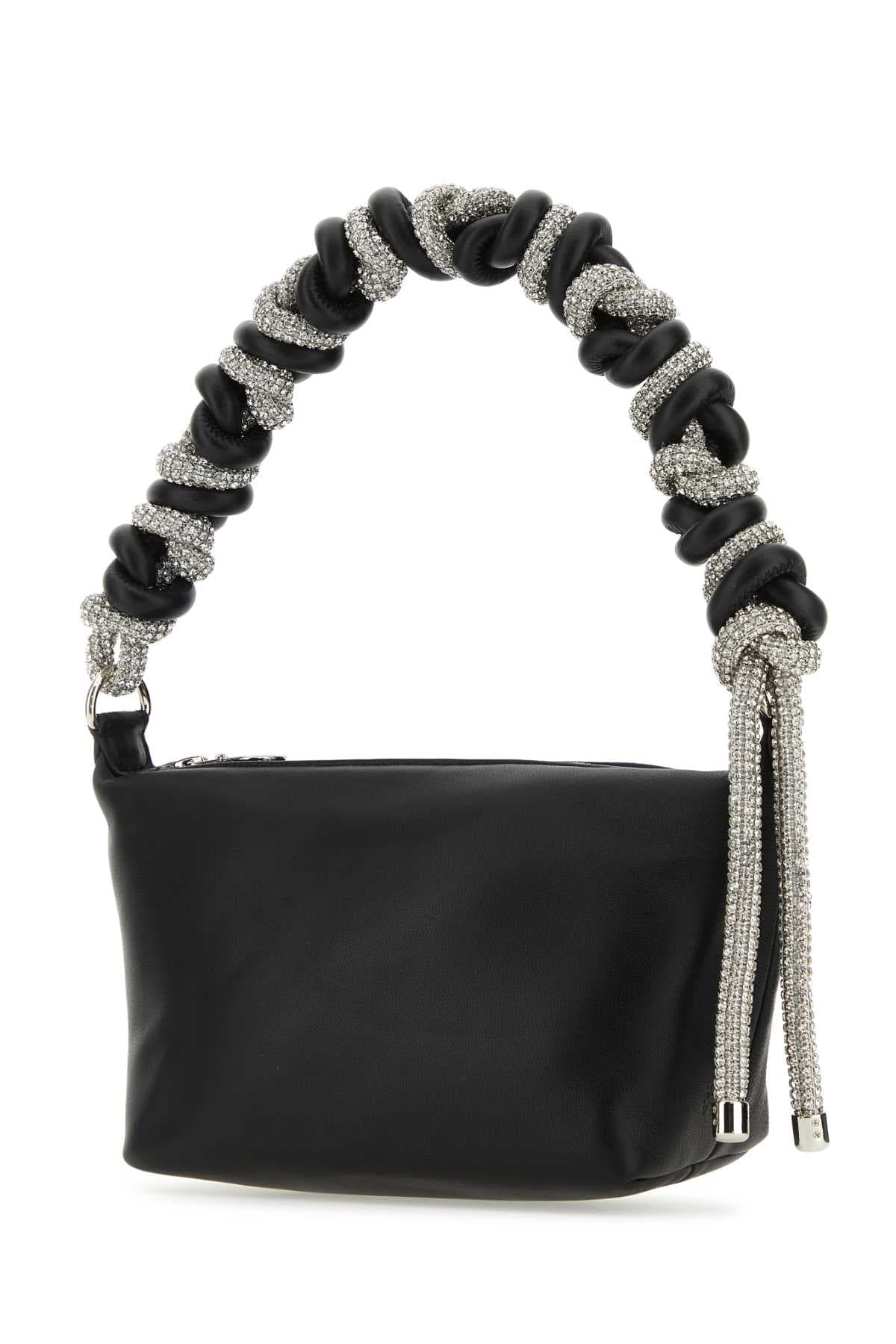 Black nappa leather handbag - мініатюра 2