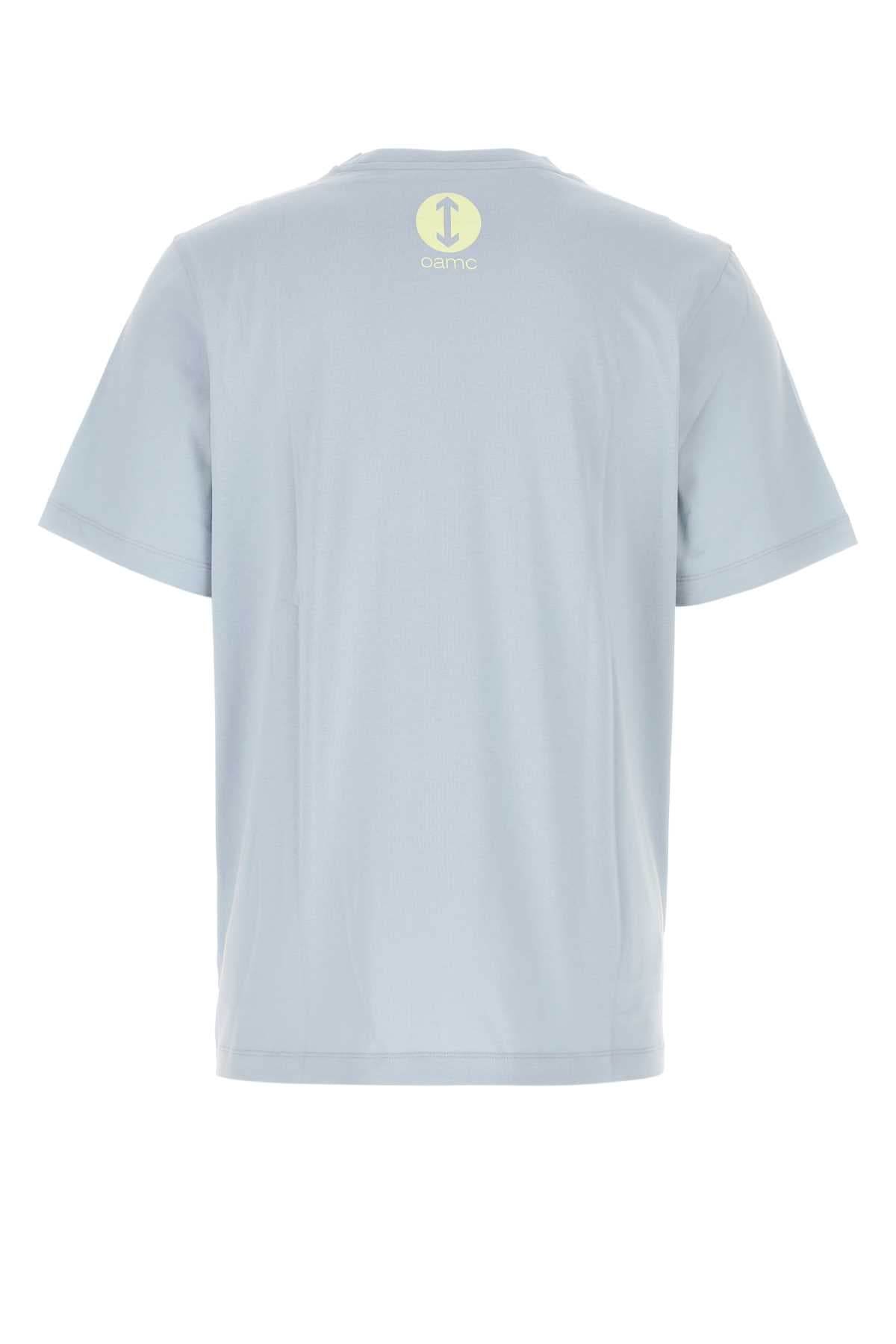 Light-blue cotton oversize t-shirt - мініатюра 2