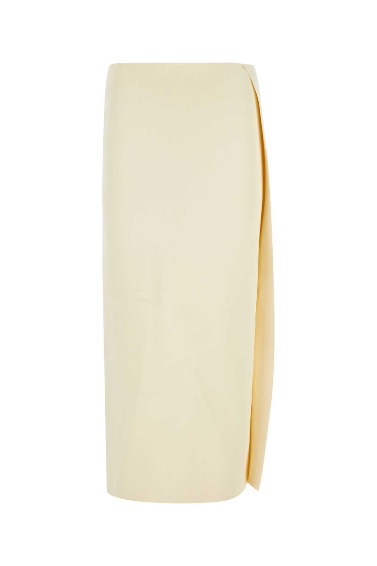 Ivory viscose blend skirt