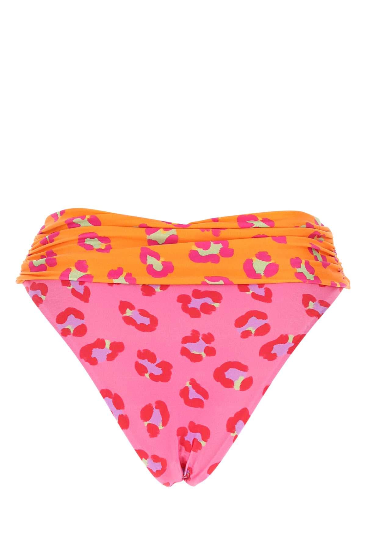 Printed stretch polyester bikini bottom - мініатюра 2