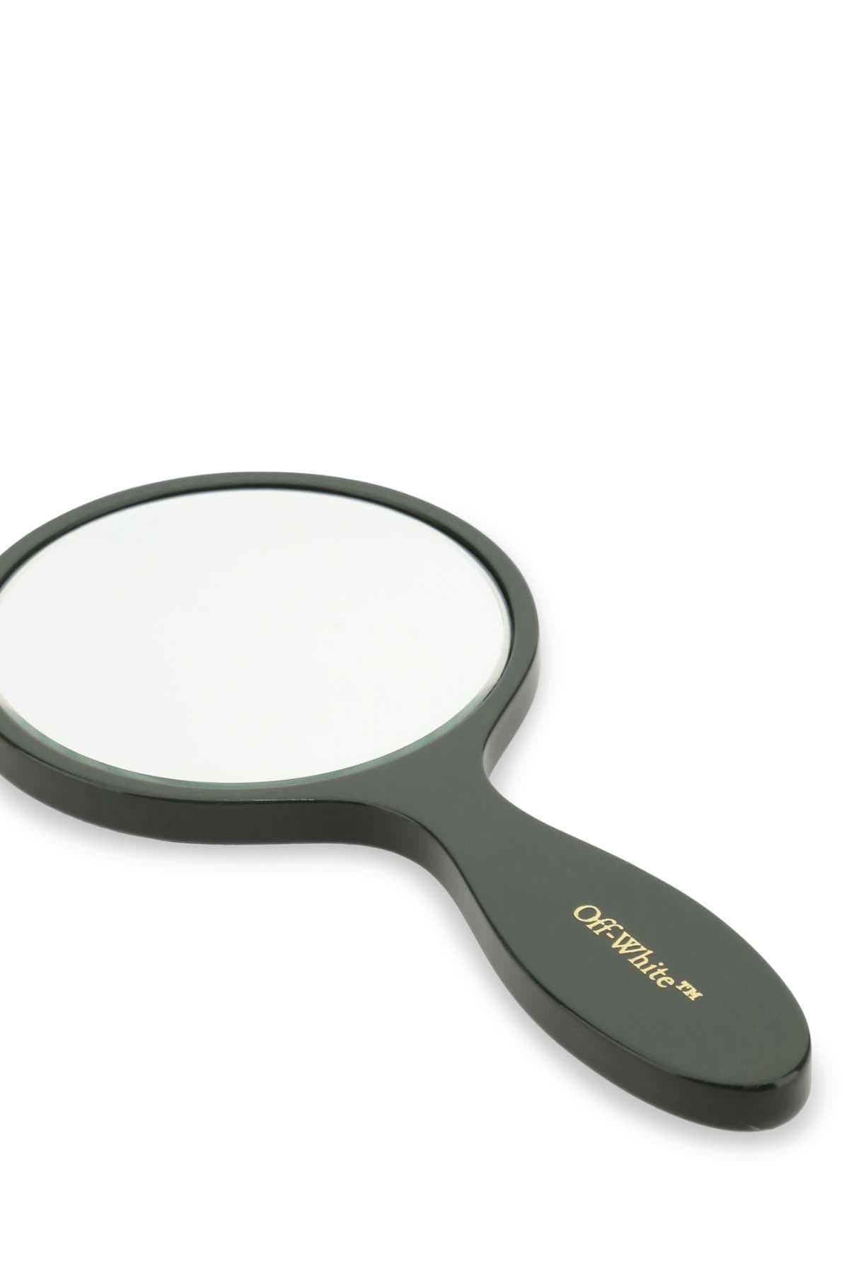 Army green acetate Bookish hand mirror - мініатюра 2