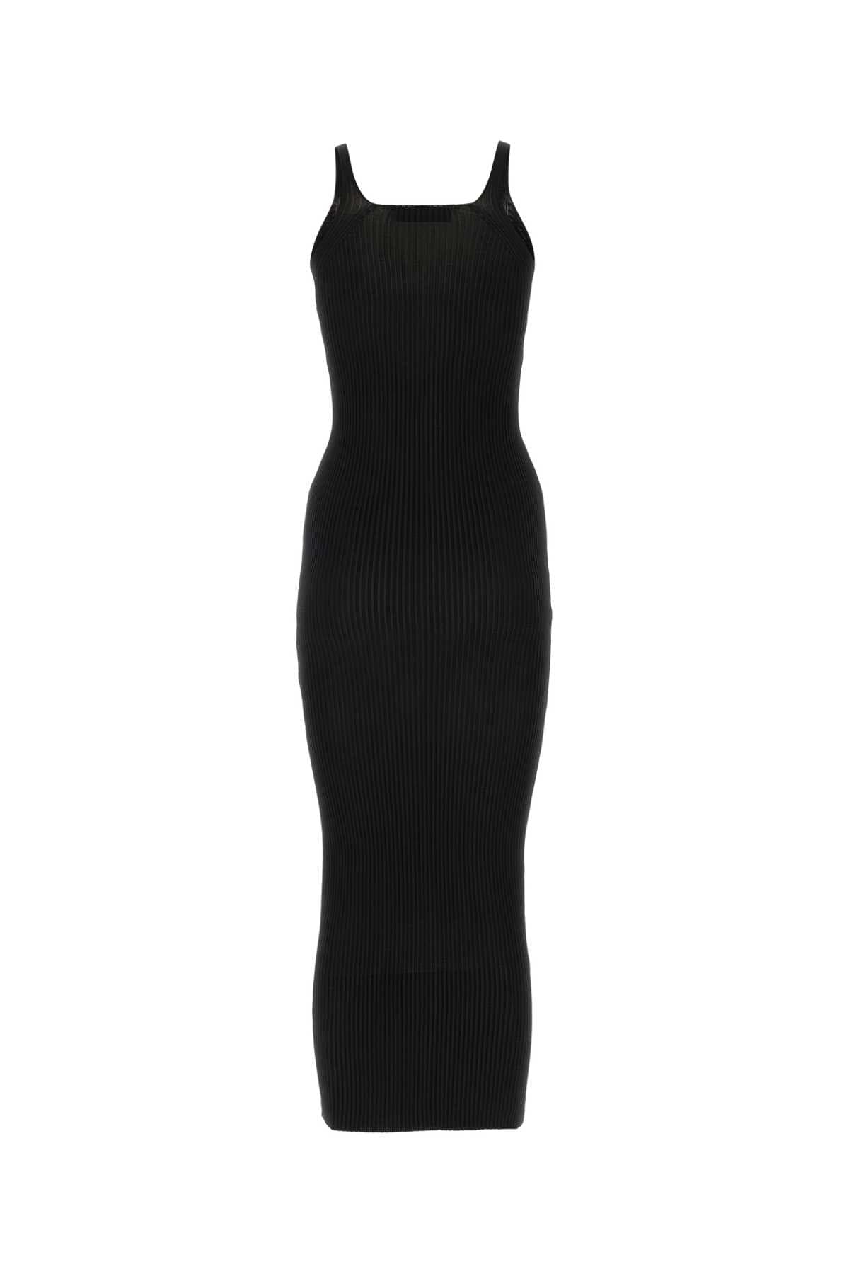 Black polyester dress - мініатюра 2