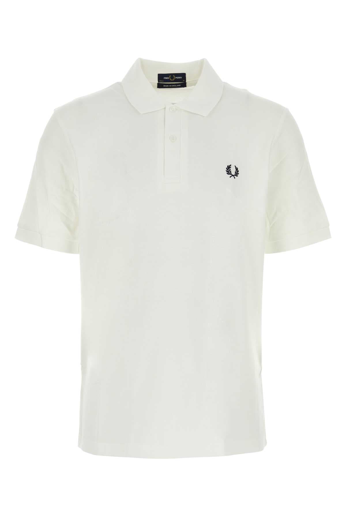 White piquet polo shirt