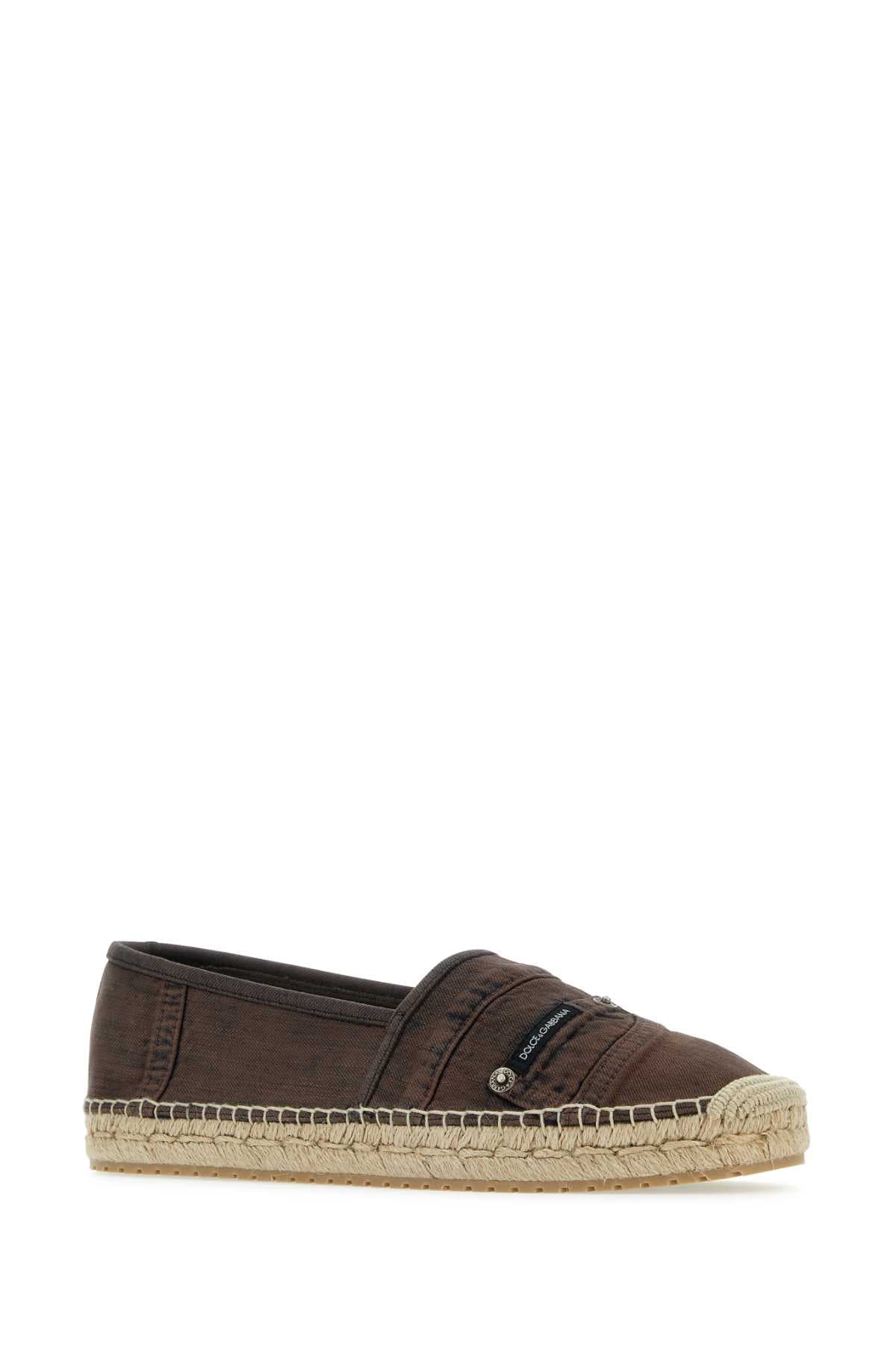 Brown denim espadrilles - мініатюра 2