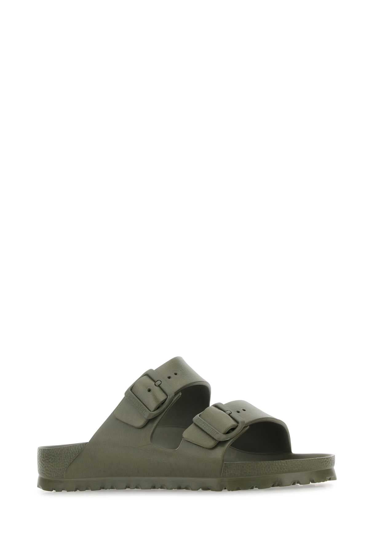 Army green rubber Arizona slippers - мініатюра 2