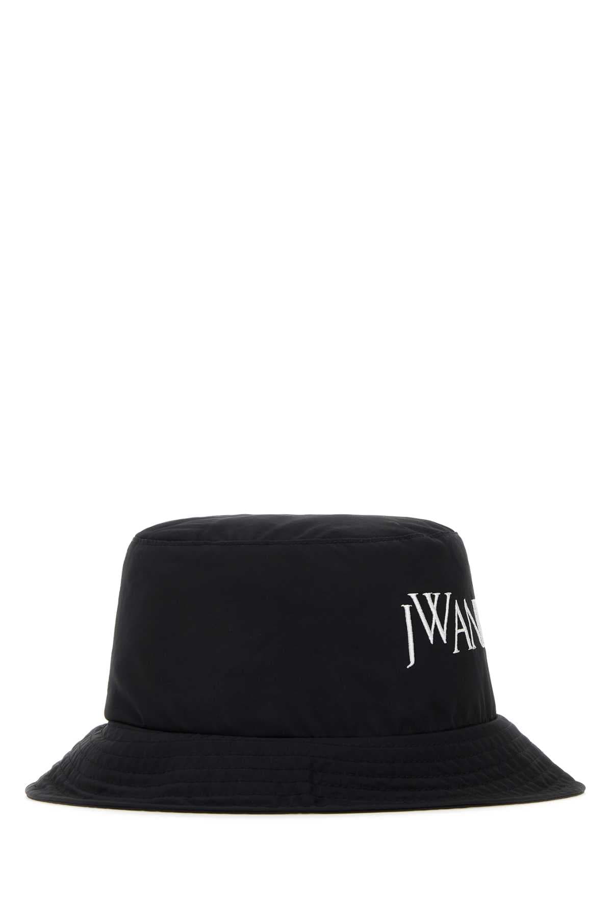 Black nylon blend bucket hat - мініатюра 2