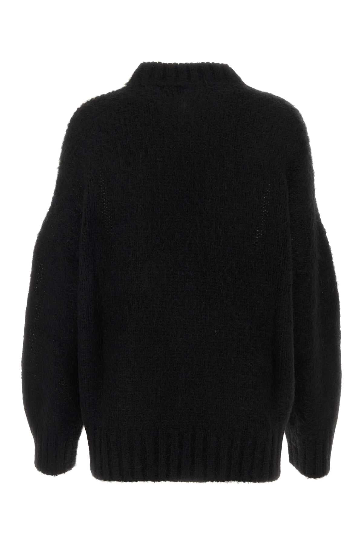Two-tone acrylic blend sweater - мініатюра 2