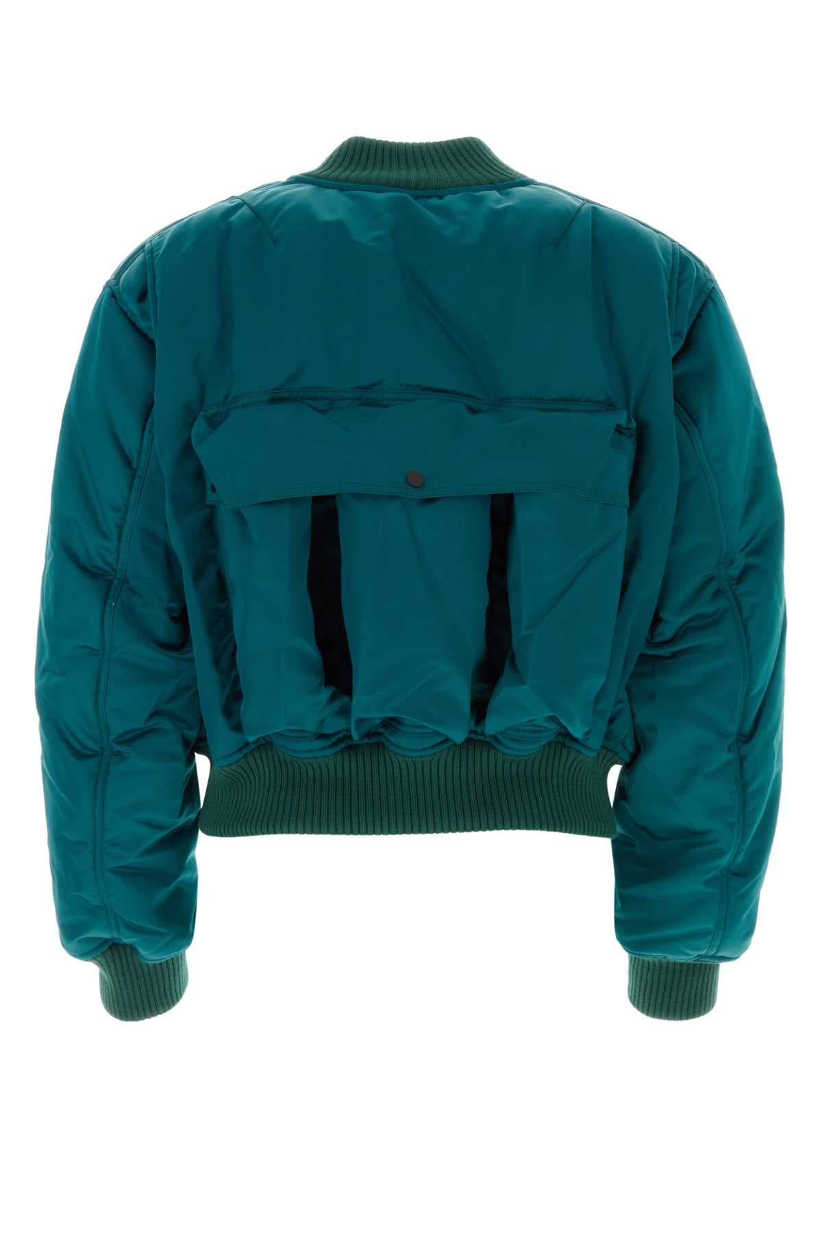 Petrol blue bomber jacket - мініатюра 2