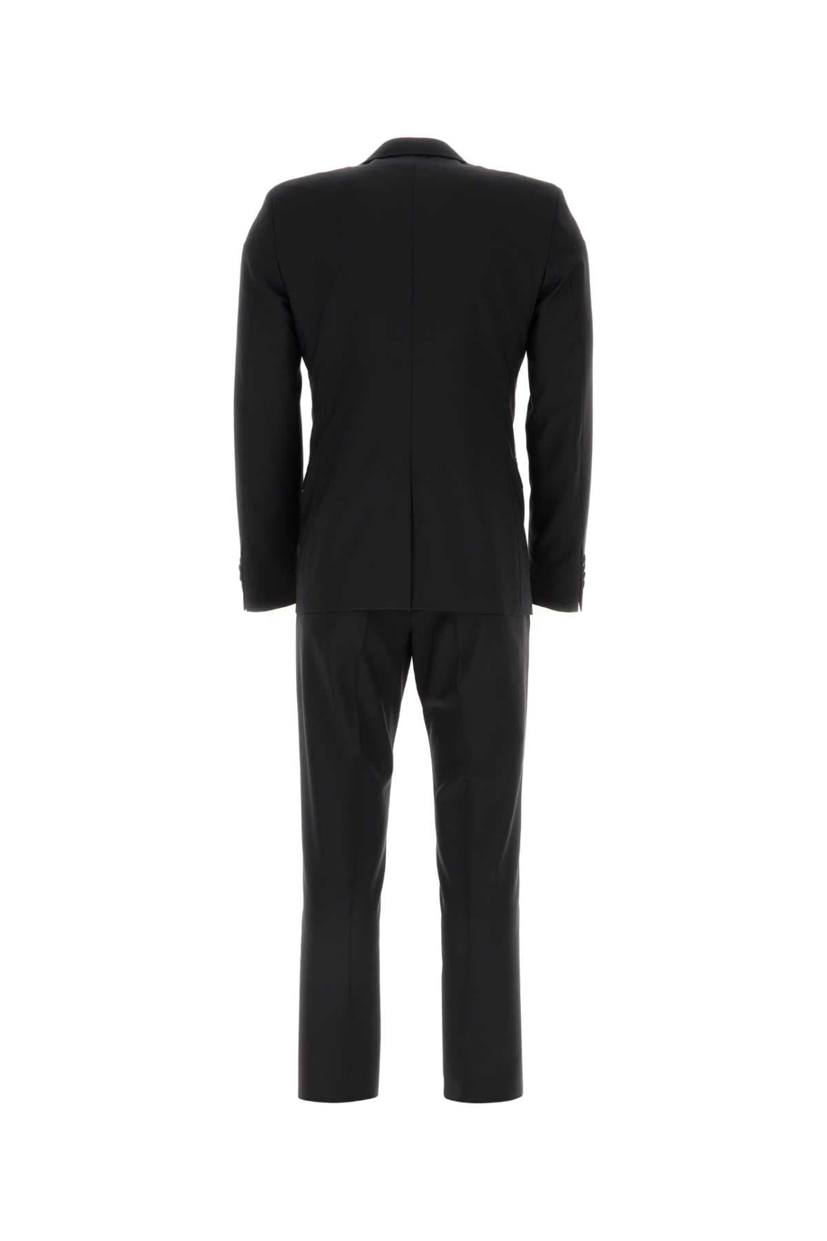 Midnight blue wool blend suit - мініатюра 2