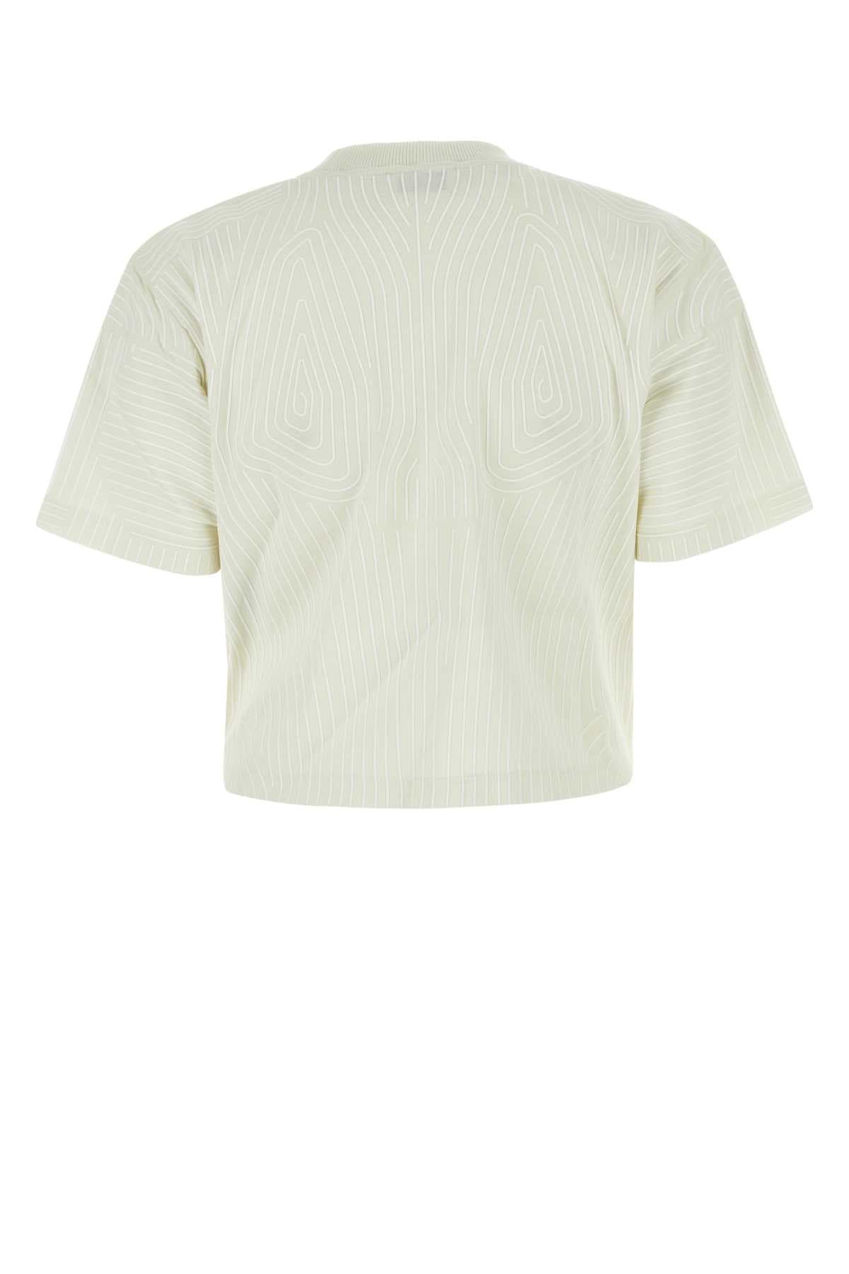 Ivory cotton oversize t-shirt - мініатюра 2
