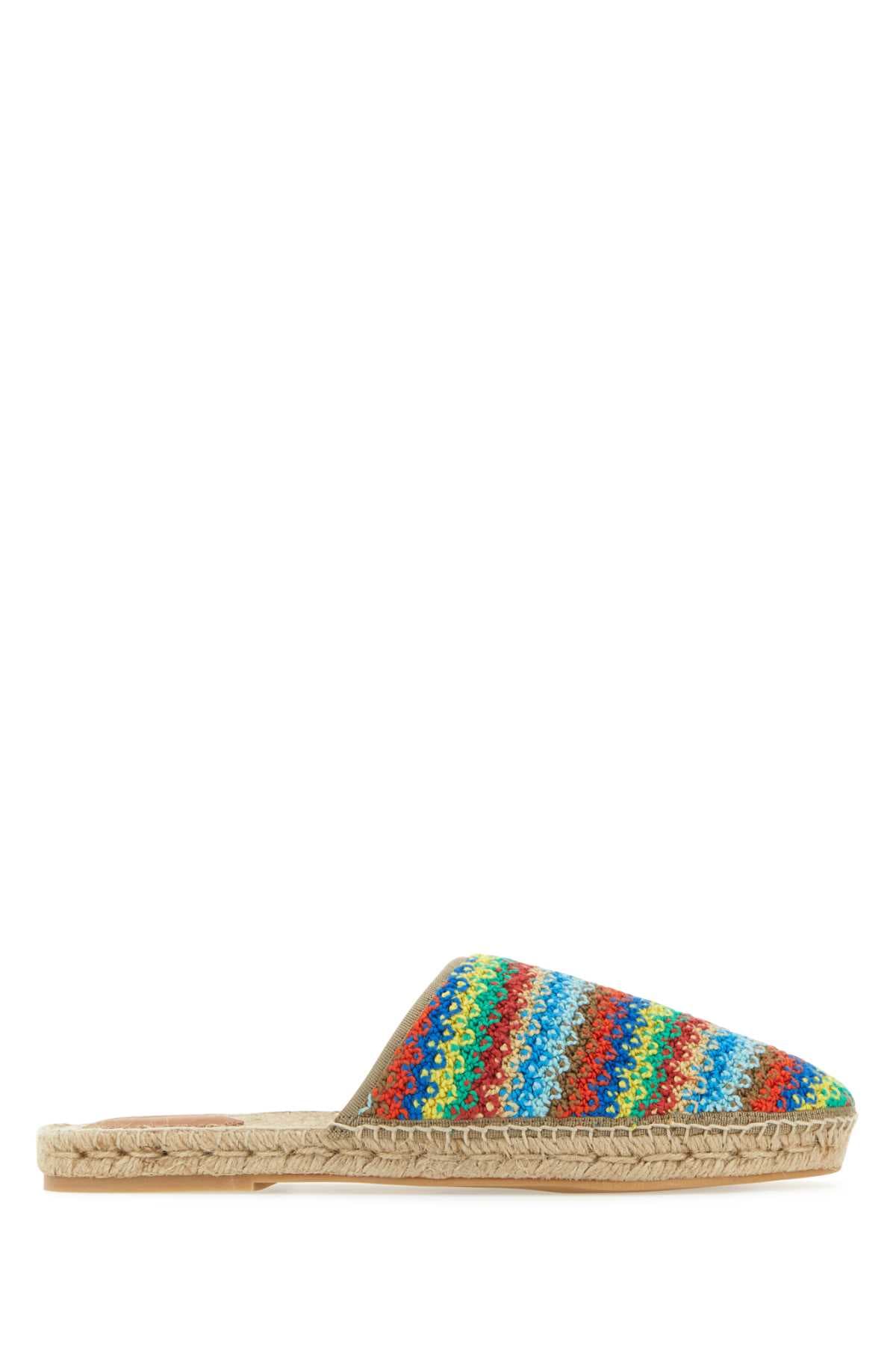 Multicolor crochet Over The Rainbow espadrilles