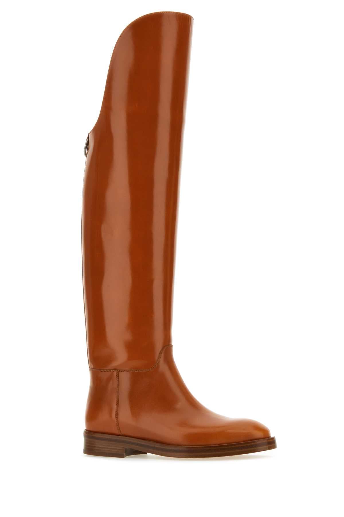 Caramel leather Equestran boots - мініатюра 2