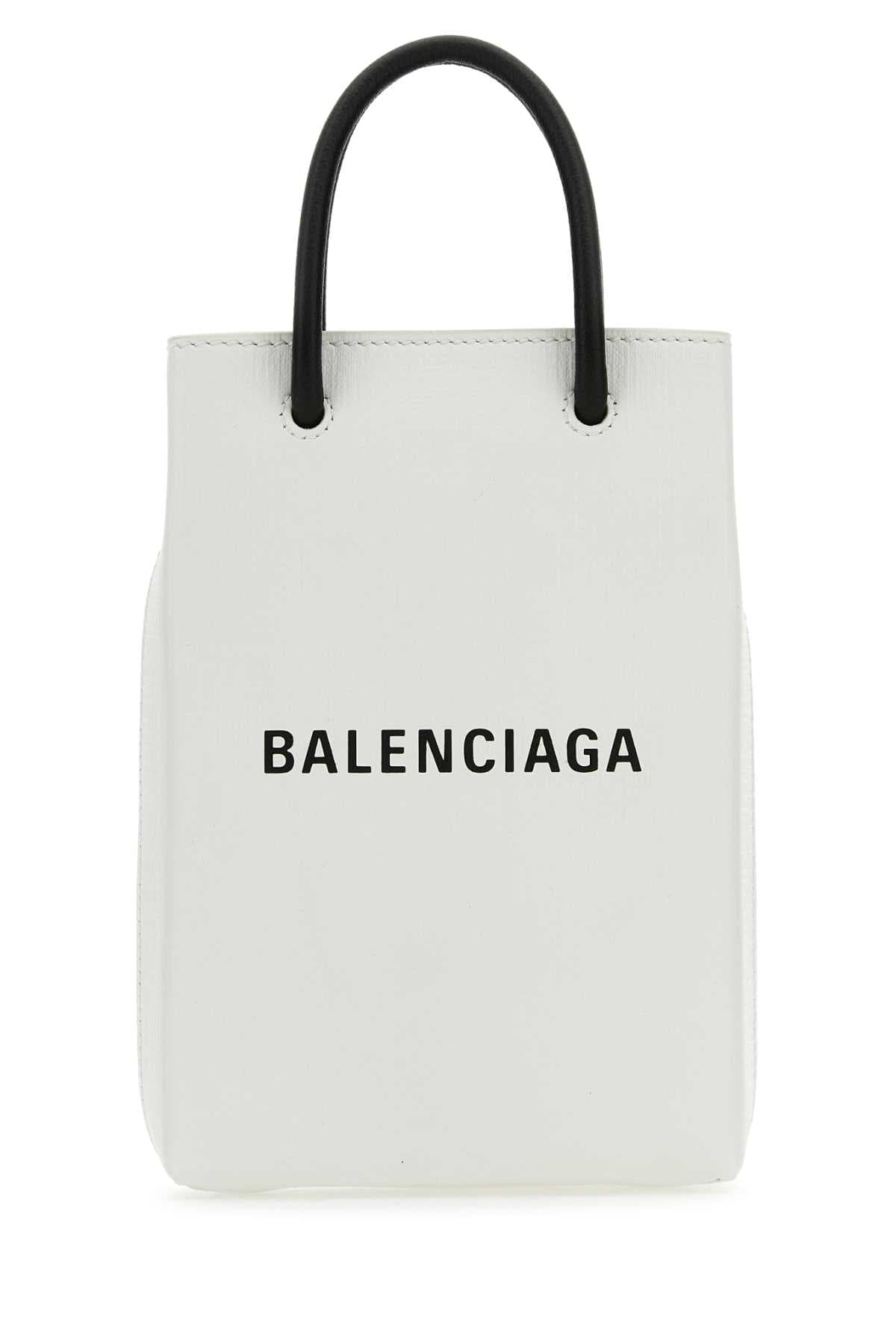 White leather phone case