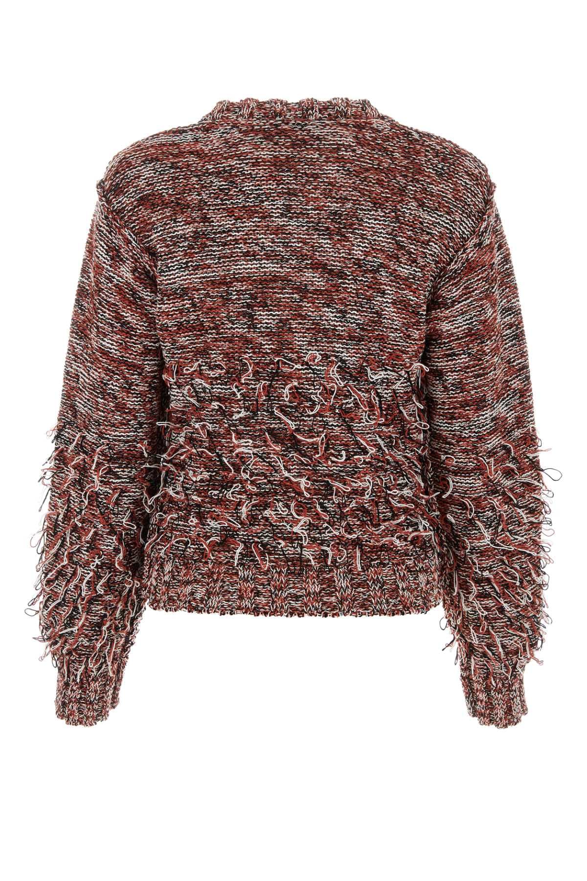 Embroidered cotton blend sweater - мініатюра 2