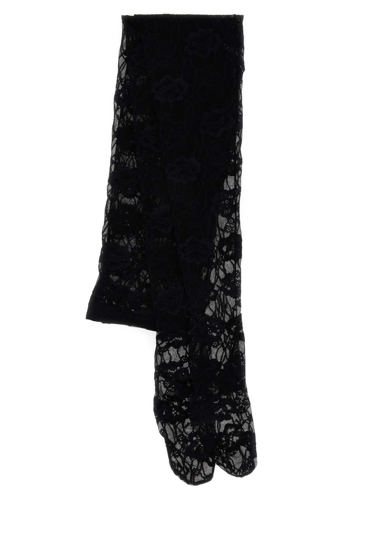 Black lace collant